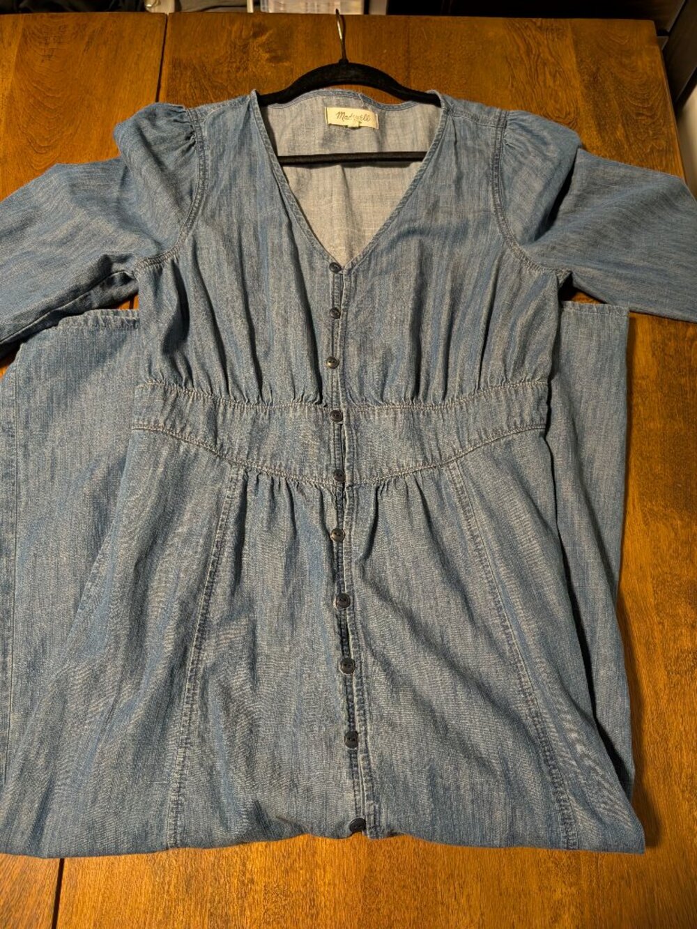Madewell Chambray midi dress size 8